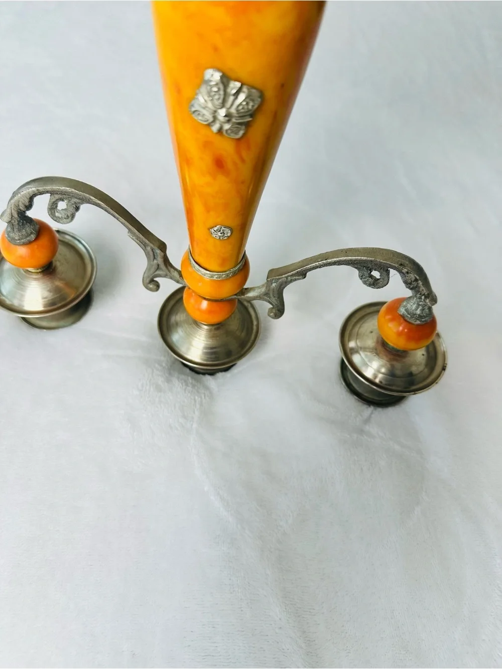 Vintage Moroccan Style Triple Branch Candle Stick Holders